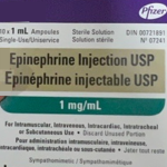 Epinéphrine injection 1mg/ml - QTY 10