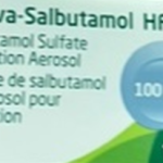 Salbutamol inhaler 100ug/dose - 200 doses per inhaler) - QTY 1 inhaler